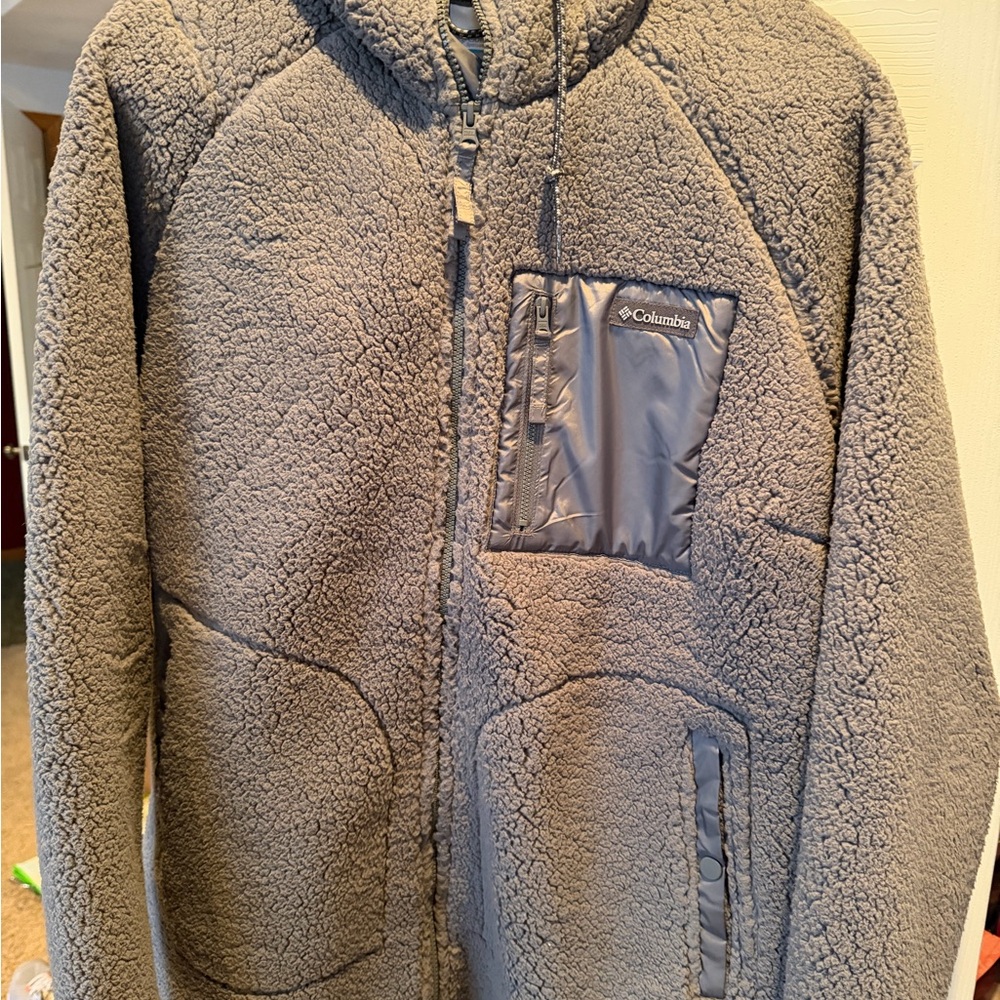 Columbia Heather Gray Fleece Jacket
